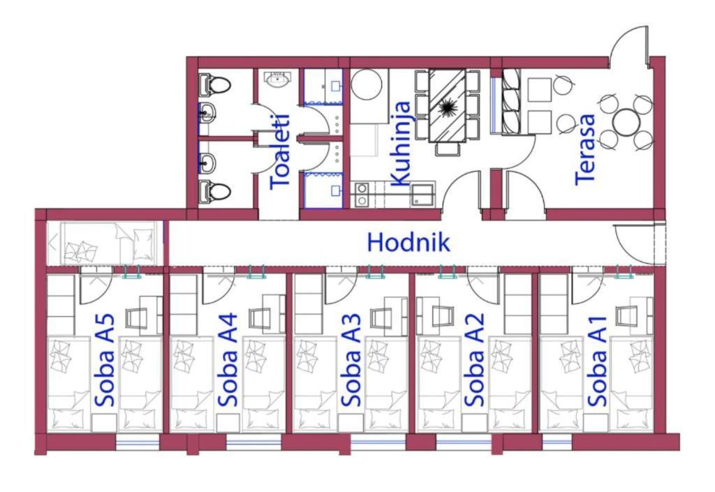 Atrijum Apartments And Rooms Κλάντοβο Εξωτερικό φωτογραφία